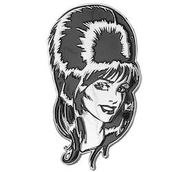 Elvira Mega Head Enamel Pin