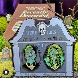 Ghostly Newlywed Pin Set