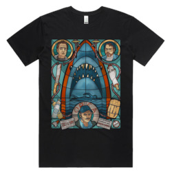 Jaws Stained Glass Tee