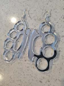 Clothing: Knuckle Duster Earrings