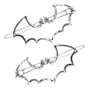 Clothing: Bat Outline Hairclips