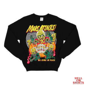 Mars Attacks Ack Invasion Crew Neck