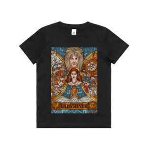 Clothing: Labyrinth Stained Glass Kids Tee