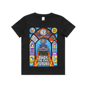 Back to the Future Stained Glass Kids Tee