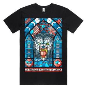 American Werewolf Stained Glass Tee