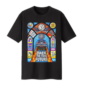 Back to the Future Stained Glass Tee