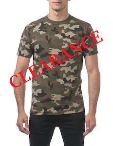 Pro Club Men's Heavyweight Short Sleeve Camo