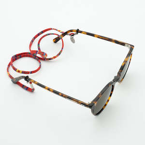 Red retro glasses strap