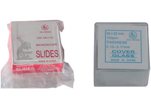 Blank Microscope Slides & Cover Slips