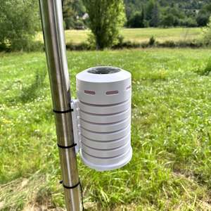 Weather Station: TFA Protective Cover with Solar Fan for Outdoor Transmitter (Stevenson Type)