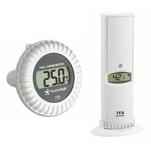 TFA WEATHERHUB Temperature/Humidity Transmitter with Pool Sensor