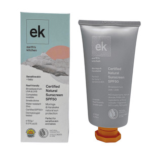 sunscreen: Moringa & Harakeke SPF50+ Certified Natural Sun Protection 150g, for Sensitive Skin & Babies