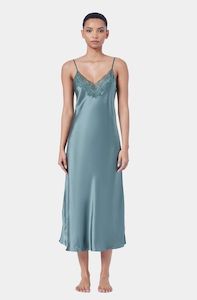 Silk Lace Slip – Moss