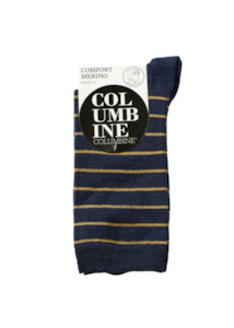 Stripe Comfort Merino Crew Sock