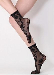 Lingerie: Trim Anklet – Black