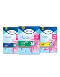 Womens Pads: InstaDRYâ¢ Pads Sample Kit Containing 3 Pads