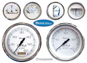 Faria: Gauge, Chesapeake White. FARIA