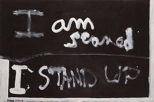 Colin McCahon, 'Scared', 1976 - Print