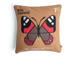 NZ Post Cushion Cover Butterfly Brown