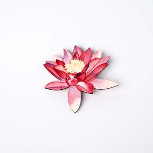 Wooden Waterlily Brooch- Rita Angus