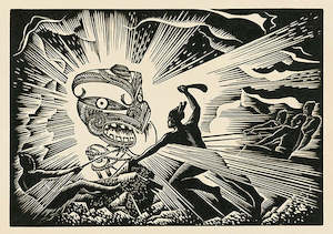 Maui taming the sun; 1948 - Card