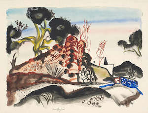 Frances Hodgkins, 'Road to the hills, Ibiza', - Print