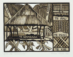 Robin White, 'The maneaba. 5. From: Beginners' guide to Gilbertese' - Print