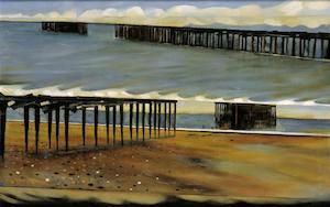 Doris Lusk, 'Two Tides at Onekaka, Nelson' - Print