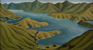 Doris Lusk, 'Akaroa Harbour, Banks Peninsula' - Print