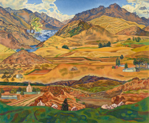 Rita Angus, 'Central Otago' - Print