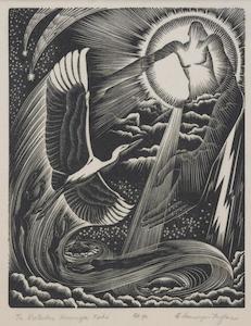 E. Mervyn Taylor, 'Te kotuku rerenga tahi', 1949 - Print - wholesale