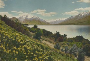 Books: Whites Aviation, 'Lake Ohau, Waitaki country', 1940s - Print