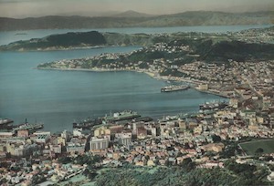 Books: Whites Aviation, 'Wellington City', 1940s - Print