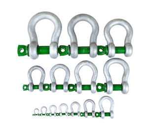 Industrial machinery and equipment: Green Pin Shackles