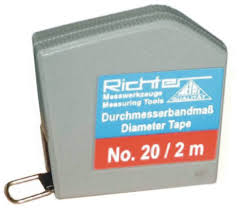 Richter Diameter Pocket Tape 2m