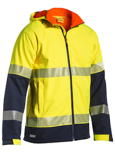 Bisley Taped 2 Tone Hi Vis Softshell Jacket