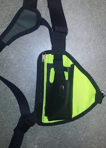 HI VIS Chest Radio Holder – Single