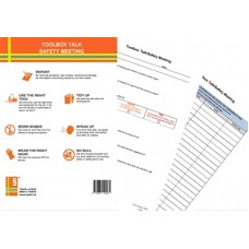 Industrial machinery and equipment: Safety Meeting/Toolbox Talk Pad