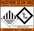 Hazchem Sign Large