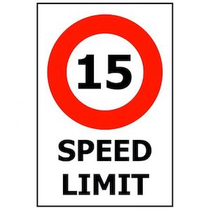 Speed Limit Signs PVC