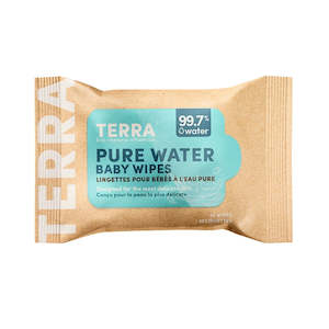 TERRA Mini Water Wipes - Baby Wipes Mini Pack 10s