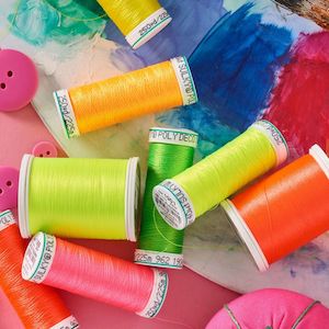 Sulky Poly Deco - Polyester Thread Available in 8 Neon Colours