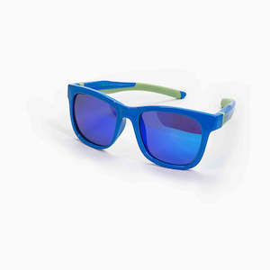 Sunglass: Hau Mirrored Blue+Green