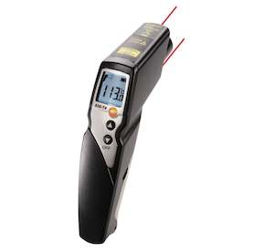 Fever Screening: Infrared Thermometer with 2-Point Laser, 30:1 Optics - Testo 830-T4