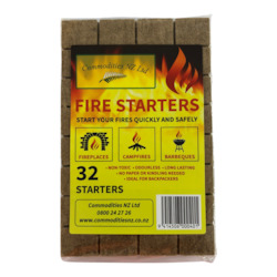 Commodities Nz Charcoal: Premium Firelighters 32pkt