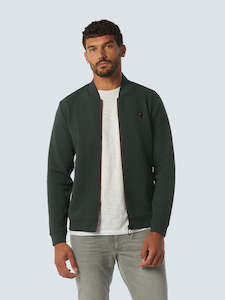 Clothing: No Excess Full Zip Sweater - Dark Steel