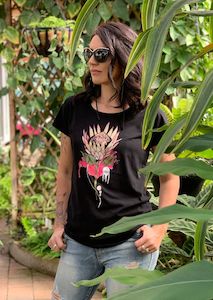 Anyone's Daughter Protea Tee - Black