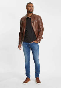 Gipsy Derry Leather Jacket - Cognac