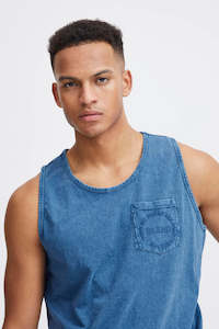 Clothing: Blend Pocket Tank - Navy Peony