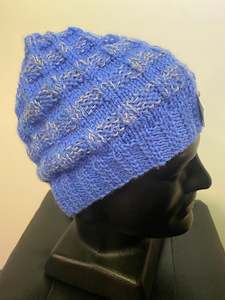 Zortop Studio's Wool Beanie - Blue Speck